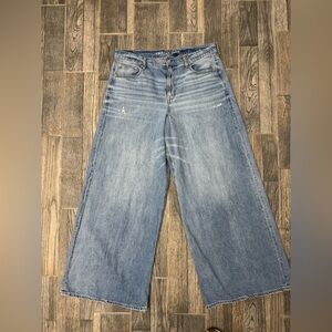 American Eagle Outfitters Light Blue Flare Jeans - Size 14